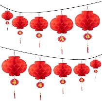 Lanternes Rouges Chinoises En Tissu De Soie - Décoration Nouvel An Chinois, Mariage, Fêtes (diamètre Environ 30 Cm)