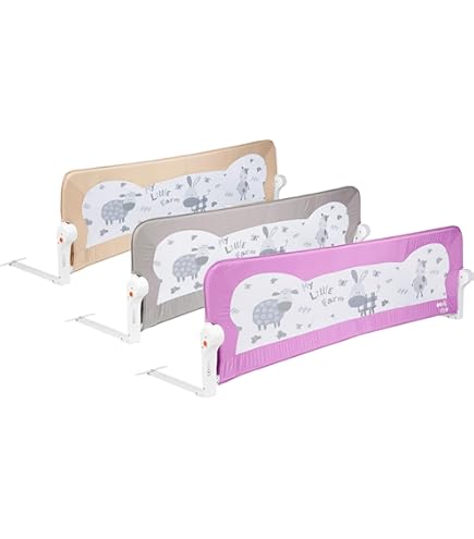 Barriera Di Sicurezza VidaXL Per Letti Bambini - 150x42 Cm - Rosa - Pieghevole E Facile Da Montare - Foto 11