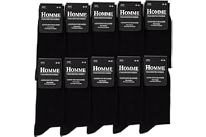 Occulto chaussettes noire homme lot de 10-30 (modèle: Hermann)