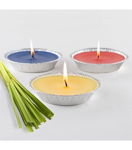 10 Stück Gartenkerzen Mit Flammschale – Helle Kerzen Für Draußen, Lange Brenndauer