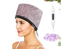 ‎BIUTEE Biutee Elektrische Haarpflege Kappe Haarheizkappe für Tiefenpflegemittel, Haardampfer-Heizkappe, für natürliches oder beschädigtes Haar Nourishing (Rosa)