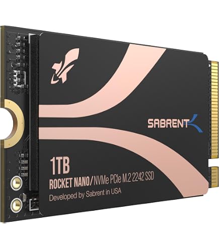 SSD M.2 2230 NVMe Gen 4x4 Da 128 GB, Velocità Lettura 2200 MB/s, Scrittura 1400 MB/s, Per PC, Steam Deck, Nintendo Switch
