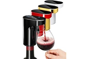 Redsack Decantador Vino Electrico, Automatico Cuantitativo Aireador Vino, Pantalla TáCtil Inteligente Dispensador de Bebidas AlcohóLicas para Botellas con DiáMetros de Boca de 18-20, 21-23, 28-30 mm