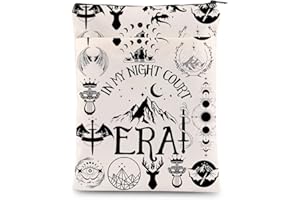 KEYCHIN Novel Bookish Book Sleeve Booknerd Gifts in My Night Book Covers Novel Series Fans Book Protector (My Night-BS)