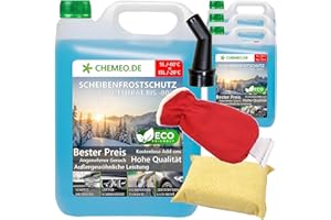 beeco STORE CHEMEO® Scheibenfrostschutz -80°C, 20L Konzentrat = 60L Gebrauchsfertig Scheibenwaschanlagen-Frostschutz -20°C, Scheibenwaschflüssigkeit, Scheibenwischwasser, Scheibenreiniger für Winter
