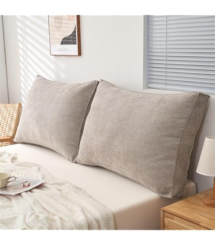 Cuscino Schienale Letto E Divano CuscinoLetto Premium  60/80/120/140/150/160/180/200cm Singolo/Matrimoniale Cuscini Testata Letto  Removibile Lavabile