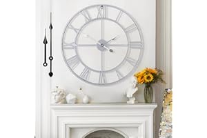 Mee 2ou Reloj De Pared De Diseño Moderno Y Vintage, Silencioso Sin Tic-TAC, Reloj De Pared Grande Salón, Disponible En 40 cm, 47 cm, 60 cm, 80 cm, 100 cm, Ideal para Ideal para Salon Cocina Oficina