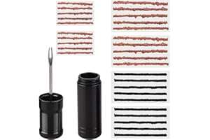 Scettar Strisce Adesive Kit Riparazione Bici, Kit Riparazione Tubeless con 1 Alesatore, Pneumatici Accessori Professionali per Riparazione Foratura Pneumatici Tubeless