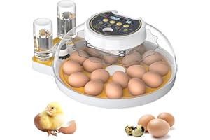 TRIWIND Upgrade Egg Incubator for Hatching 18-60 egg Full Automatic for Chicken Duck Quail Parrots with Humidity &Temperature Control, Automatic Egg Turning, Incubator for Farm Lab Science Classroom Home