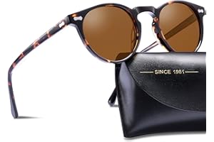 Carfia Gafas de sol Mujer Polarizadas Vintage con Montura de Acetato y Protección UV400