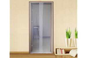 Linea Garden Friend Fliegengitter für Fenstertür mit doppelseitigem Klebeband. Farbe Weiß L. 150 H. 250 cm