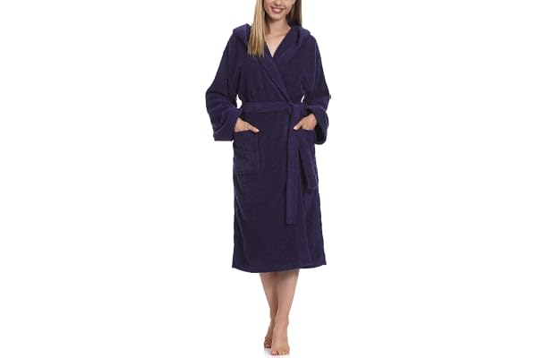 Ladeheid Peignoir de Bain Éponge 100% Coton Femme LA40-102