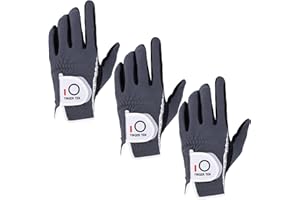 AXKAL Gants De Golf Homme Main Droite Gauche Lot De 3 Hommes Droitier Gaucher XL Durable Confortable Weathersof Taille Petit Moyen Grand