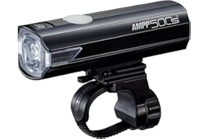 CatEye AMPP Super Bright LED Bicycle Front Lights - OptiCube Technology, IPX4 Waterproof Rated, FlexTight Easy Fit Bracket | USB Rechargeable Bike Light | Front Bike Lights | Bicycle Accessories