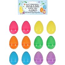 24 Uova Di Plastica Vuote Per Pasqua | Colorate, Riempiibili E Appendiabili | Per Cacce Al Tesoro E Decorazioni - Foto 2