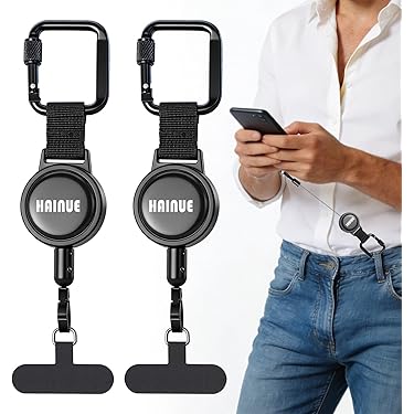MORSUNBELA Mobiele telefoonketting mobiele telefoonband om te dragen Phone Lanyard Universele mobiele telefoon draagriem Verstelbare band voor mobiele telefoonhoesje Sleutelband, oranje, 80