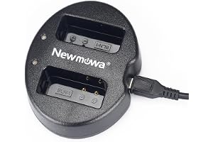 Newmowa BLN-1 BCN-1 Dubbel USB-laddare för Olympus OM-D E-M1, E-M5,Pen E-P5 | Kompatibel med Olympus OM-D E-M1, OM-D E-M5, OM-D E-M5 Mark II, PEN E-P5, PEN-F
