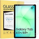 Gerutek [2 Pieces Screen Protector for Galaxy Tab A11+ Plus/A9+ Plus 11 | 2025/2023 Model, Samsung tab SM-X230/X235/X236B/X21