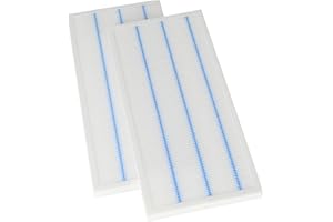 Tops Lot de 2 filtres compacts M5 - Compatibles ATLANTIC DUOCOSY & DUOLIX (OEM : ATL412193) - Dimensions 190x400x22 mm - Filtration efficace des poussières