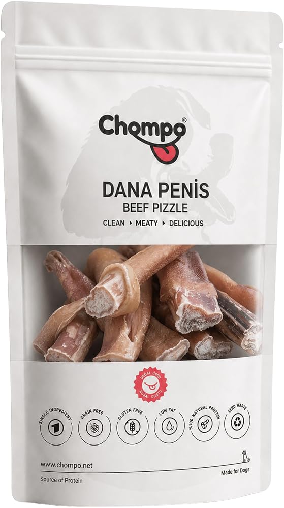 Chompo Dana Penis Atıştırmalığı 100% Doğal Katkısız Köpek Ödülü 100 Gr | Tek İçerik