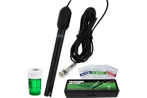 0-14 Ph-Elektrodsond Bnc-Kontakt, 300 Cm Kabel FöR Ph-MäTare Monitor Controller Testsensor, ErsäTtningssats FöR Aquarium Hydr