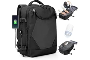 BJLFS Bagage Cabine 40x30x20 Ryanair Wizzair sous vide Femme Sac à Dos Voyage Cabine Avion 45x36x20 pour Easyjet Bagage à Main Sac à dos pour ordinateur 14 pouces Femme