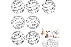 AOMIGT 7 Pièces Boule de mélangeur Inoxydable, Mélangeur De ProtéIne D'acier Inoxydable, Boule de Shaker, pour mélange de protéines, Boissons mélangées, Boules protéinées, mixeur de Sport, Fitness, Shaker