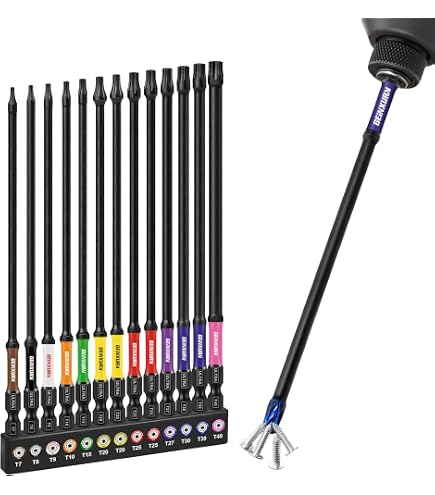 PB Swiss Tools Embout de précision 1/4 pour outils électriques avec nano-revêtement pour vis Torx Plus, taille T6