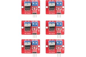 GERUI 6 Stück MOSFET Treibermodul 3,3 V / 5 V MOSFET-Treibermodule PWM Treiberplatinen LED Ausgang 0-24 V Taste Laufwerk