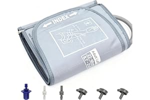 WINLOGER Replacement Extra Large Cuff for Omron BP Monitors 22-60CM Big Arm - Adjustable XL Blood Pressure Cuff, Includes 6 Universal Interface, Blood Pressure Monitors Large Cuff Compatible