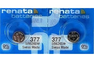 2 Renata 377 SR626SW Silver Oxide Zero Mercury Electronic Batteries