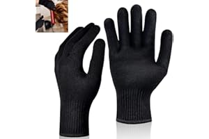 Sztqqing 2 guanti professionali resistenti al calore, protezione dal calore, per ferro arricciacapelli, guanti termici, elastici e adatti per acconciature arricciacapelli, ecc