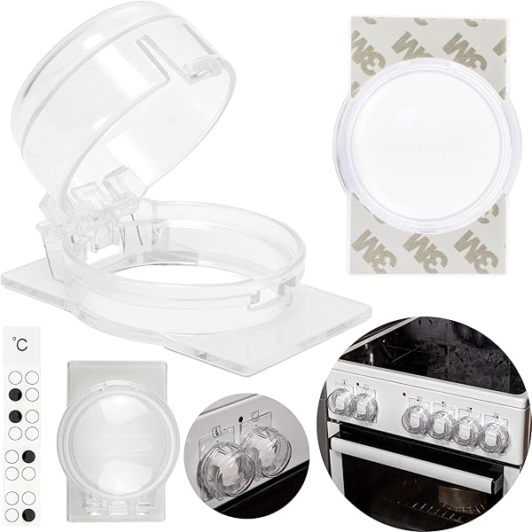 Couvre-Boutons De Cuisinière à L'épreuve Des Enfants,Paquet De 6