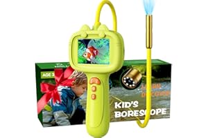 DAXIONGMAO Kids Borescope with Light - Educational Science Exploration Toy Kit | Inspiring Gifts for Boys & Girls Ages 3~12 | Perfect for Camping, Nature Activities, Birthday & Christmas (Green)