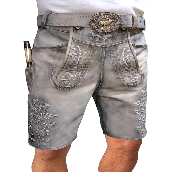Trachten Lederhose Herren – Authentische Bayerische Lederhose Für Oktoberfest & Feste