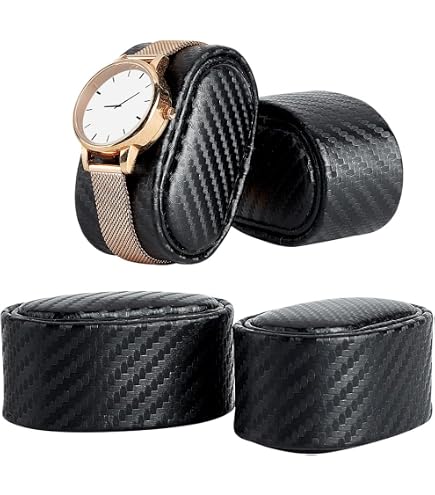 8 Pièces Coussin Montre 8×4.5×3cm Velours Noir - Présentoir Rangement Collection Bijoux Bracelets