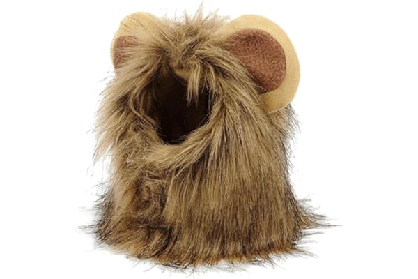 Enakshi Funny Cute Costume Lion Mane Wig for Fancy Dress up Dogs Christmas Party S Pet Supplies Dog Supplies Clothing & Shoes