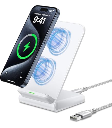 Support Magnétique Voiture Charge Rapide Qi - Compatible IPhone 16/15/14 Et Samsung - Aimant Puissant N56