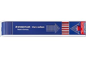 STAEDTLER 204-2 wkłady do farb Mars Lumochrom, etui z 12 wkładami kolorowymi, czerwony