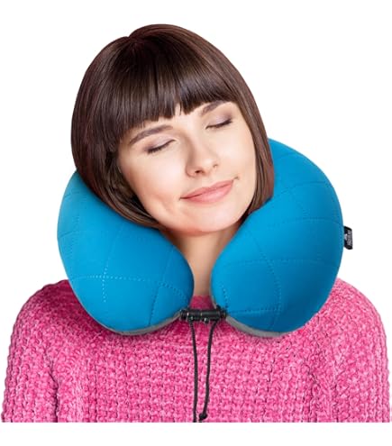 Oreiller Voyage Gonflable Coussin De Voyage Gonflable Pour Dormir Assis Ou Semi-assis | Voiture Coussin Avion Gonflable