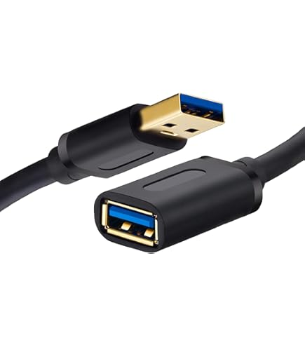 2m Flat USB 3.0 Cable - Type A Male To A Male, Black