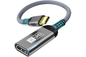 CUTELUDING Adattatore USB C HDMI,adattatore 4K USB Type-C Thunderbolt 3/4 a HDMI compatibile con iPhone 15/15Plus/15Pro/15ProMax,MacBook Pro/Air,iPad Pro/Air,Samsung Galaxy S/Note,XPS,SurfacePro,Pixelbook Grigio