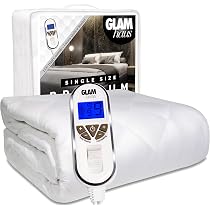 Zanussi Electric Blanket, Heated King Fitted Underblanket, 9 Heat Settings,  Low Energy u0026 Energy Efficient, Machine Washable, Overheat Protection, 150 x  200 cm, 60W, White ZEKB7003, 2 Year Guarantee : Amazon.co.uk: Home u0026 Kitchen