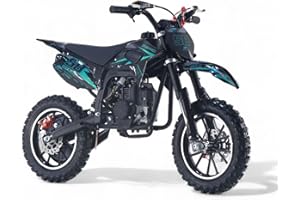 ‎KXD KXD 703 2Takt - 4Takt 49ccm Dirt Bike Dirtbike CrossBike Enduro DirtBike pocket 49cc Pitbike PocketBike Motocross Motorrad Motorbike Motorsport Pocket (Türkis, KXD 703B 4Takt)