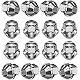 RUIZHI 16 pcs Alloy Wheel Nuts - M12x1.5 | 19mm Hex with Taper Washer - High-Strength Lug Nuts Compatible with Ford F-150/Escort, Ford Fiesta Focus Fusion, for Lincoln (Set)