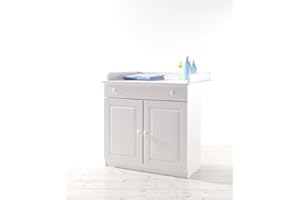 TiCAA Baby Wickelkommode Moritz Kiefer Weiß