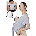 Konny Baby Carrier Flex AirMesh - Adjustable Air-Mesh Carrier, Hassle-Free, Easy to Wear Infant Sling Wrap, Perfect for Newborn Babies up to 44 lbs Toddlers (M-4XL) - Pale Blue
