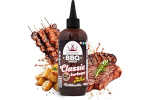 Sauce barbecue Poppamies Classic Barbeque – Saveur traditionnelle et polyvalente, parfaite pour la viande, le poulet et les légumes – Sans gluten, végétalienne – 340 g