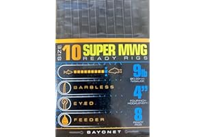 Guru SMWG 4" Bayonet Hair Rigs Barbless (Size 10 9lb)