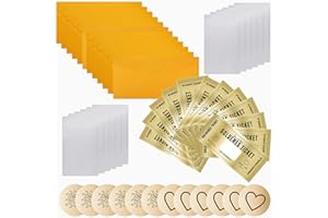 SZSMW 12 Tarjeta Golden Ticket - Vales Rellenar Regalo - Tarjetas Rasca - Uso En Reuniones Familiares, Aulas, Restaurantes, Actividades de Clase, Fiestas de CumpleañOs U Otras Reuniones Festivas